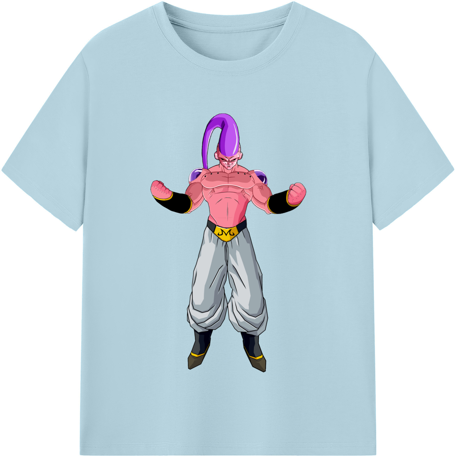 （画像用） ドラゴンボール 魔人ブウ DRAGON BALL Majin Buu 綿100％半袖Tシャツ（フロントプリント）